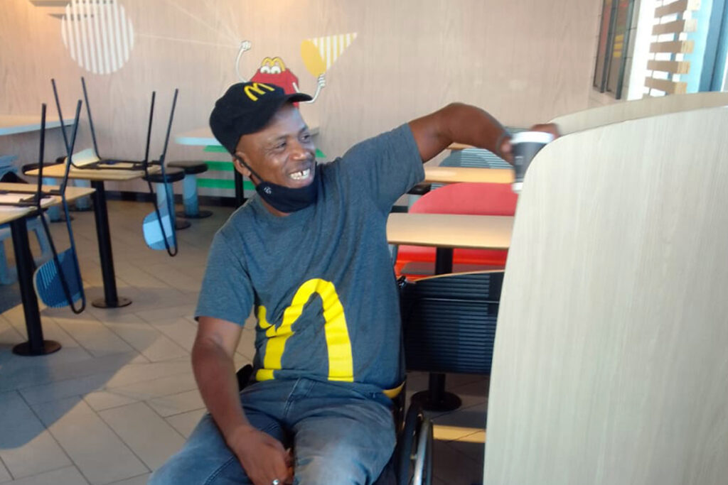 JOB-ABLED Nceba McDonalds employee