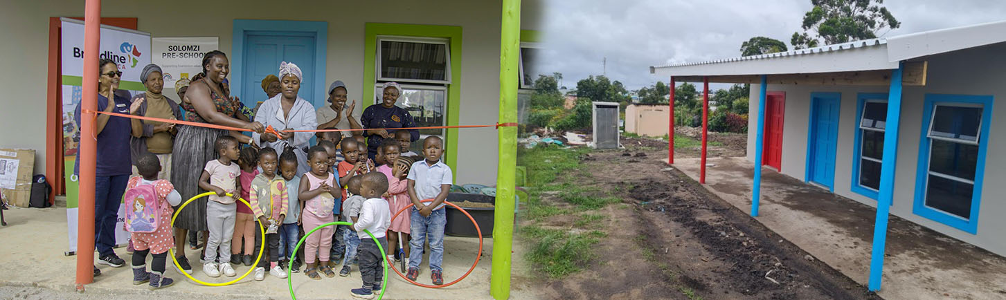 Breadline Africa learners and new classrooms