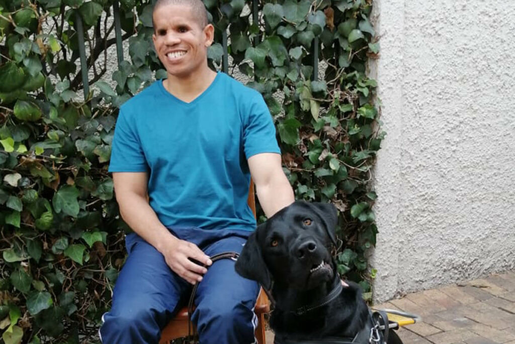 SA Guide Dog Doug and owner Johannes